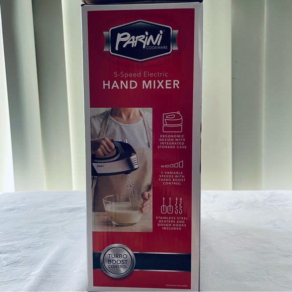 Parini Cookware 5 Speed Electric Turbo Boost Hand Mixer New in Box - Picture 5 of 6